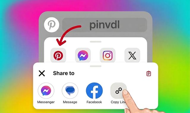 Copy Pinterest URL