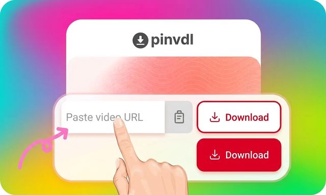 Paste the URL into Pinvdl.com